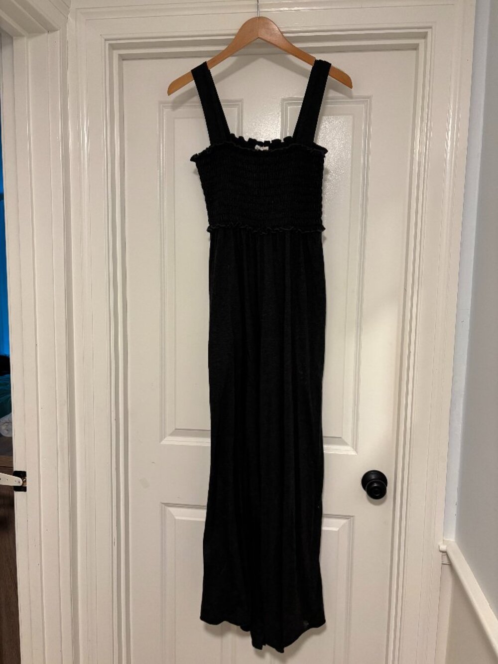 Black Flowy Natural Life Romper